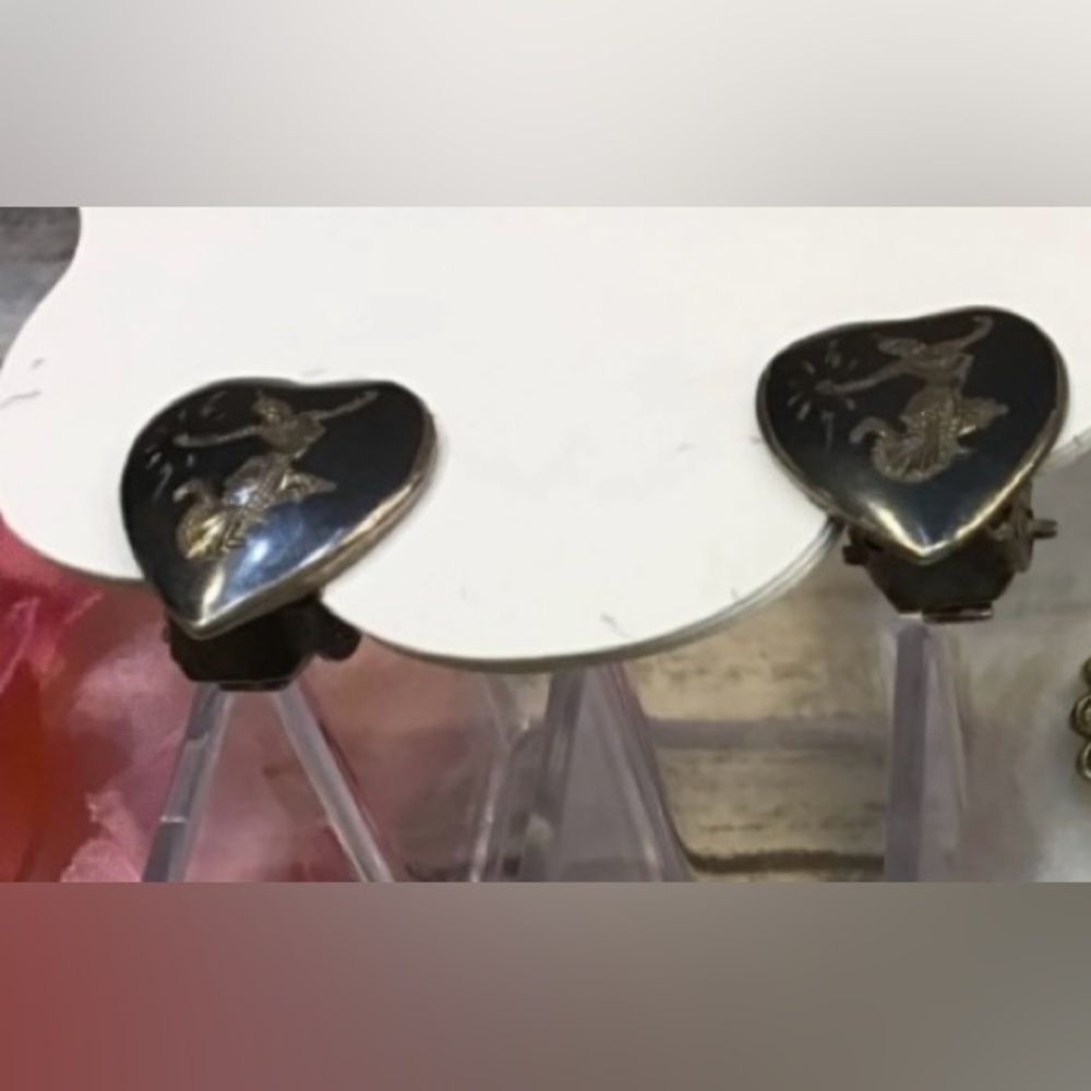 Siam Sterling Silver Clip Ion Earrings